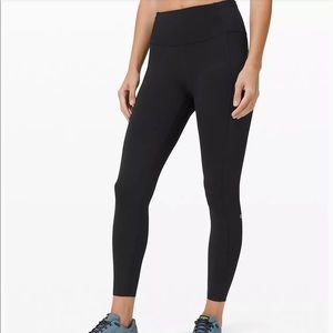 Lululemon fast and free black leggings size 2